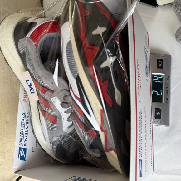 adidas Men US11 Tresc Run‎ Grey Scarlet Core Running Sneakers BOOST - Picture 7 of 7